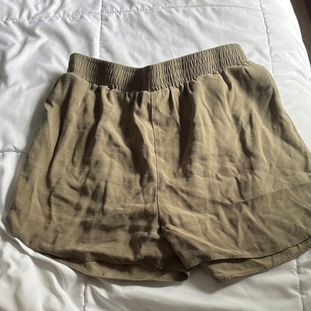 Mittoshop High Waist Tan Shorts
